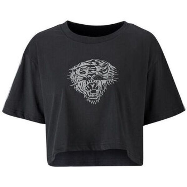 Ed Hardy Ed Hardy  Majice s naramenicama i majice bez rukava Tiger glow crop top black  Ed Hardy