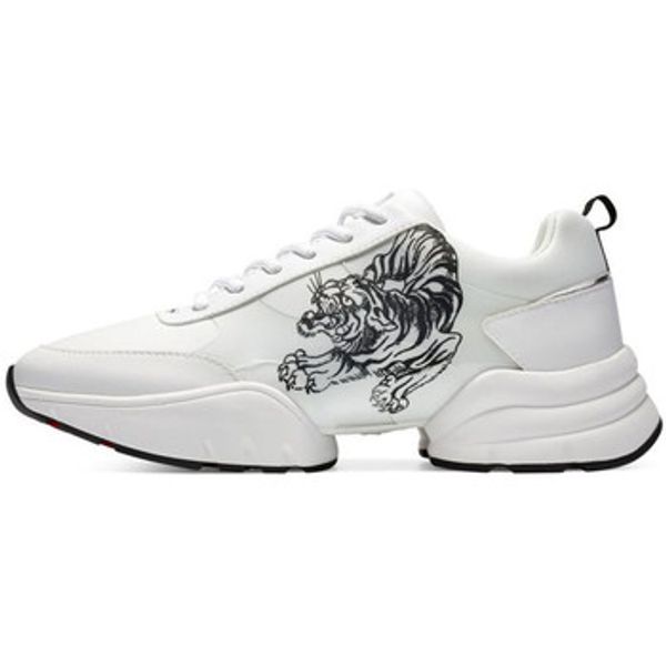 Ed Hardy Ed Hardy  Modne tenisice Caged runner tiger white-black  Ed Hardy