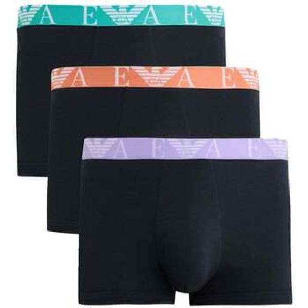 Emporio Armani Emporio Armani  Bokserice Stretch Cotton Logo 3 Pack Boxers Armani Blue  Emporio Armani