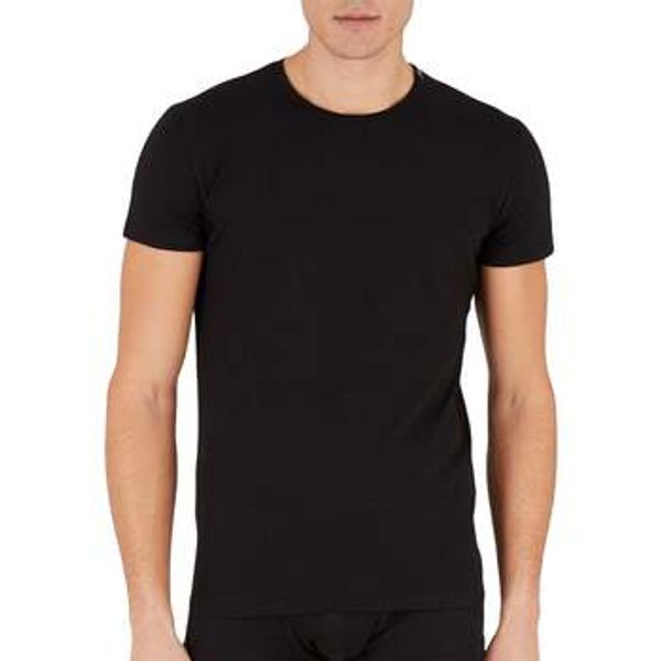 Emporio Armani Emporio Armani  Majice / Polo majice Iconic Lounge Stretch Piquet T-Shirt Black  Emporio Armani