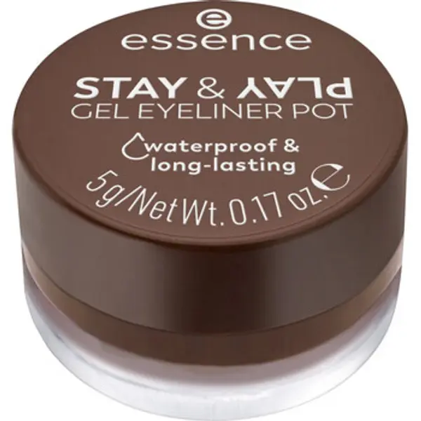 Essence Essence  Eyelineri Eyeliner Gel Pot Stay   Play - 02 Brown  Essence