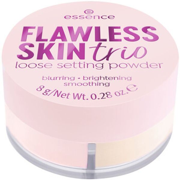 Essence Essence  Rumenila i puderi u kamenu Flawless Skin Loose Powder Trio  Essence