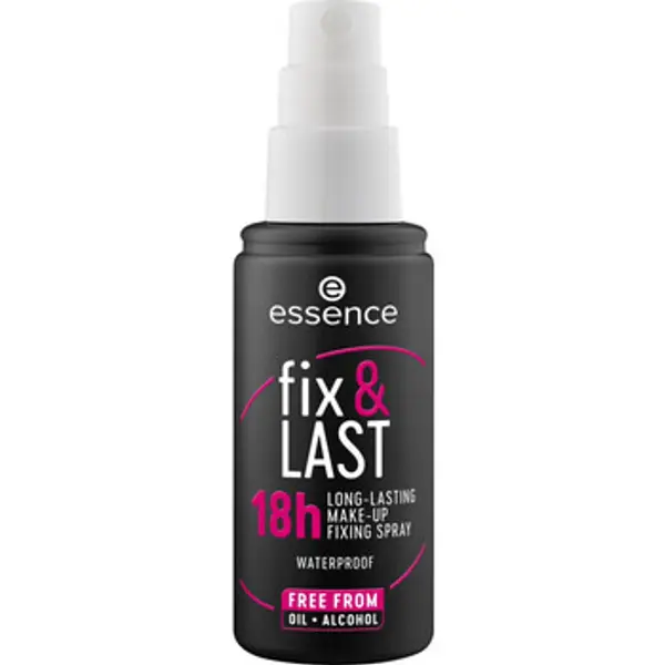 Essence Essence  Tekući puderi i primeri Fix   Last 18h Makeup Setting Spray  Essence