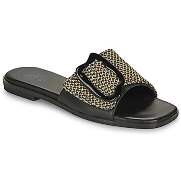 Exé Shoes Exé Shoes  Natikače 556-ORO-RAFFIA-BLACK  Exé Shoes