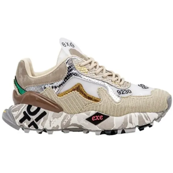 Exé Shoes Exé Shoes  Niske tenisice EXÉ Sneakers 134-28 - Beige/Silver Lea/Fab  Exé Shoes