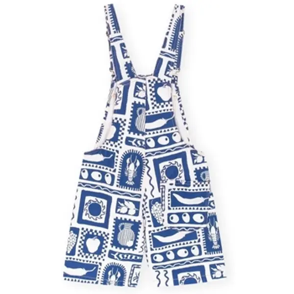 Favorite People Favorite People  Kombinezoni i tregerice Positano Overalls - Blue/White  Favorite People