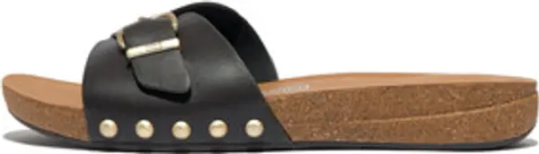 FitFlop FitFlop  Natikače IQUSHION ADJUSTABLE BUCKLE LEATHER SLIDES  FitFlop