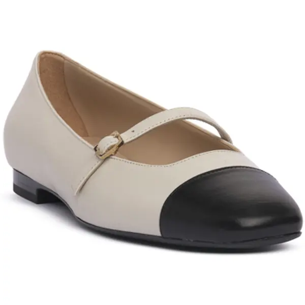 Frau Frau  Balerinke i Mary Jane cipele NAPPA NERO CREAM  Frau