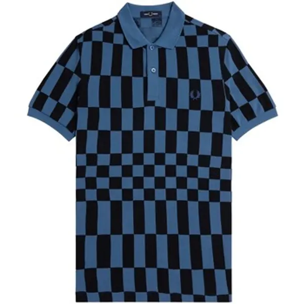 Fred Perry Fred Perry  Majice / Polo majice Fp Chequerboard Print Fp Shirt  Fred Perry
