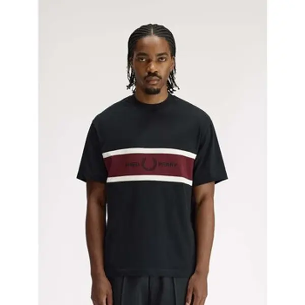 Fred Perry Fred Perry  Majice / Polo majice Fp Embroidered Panel T-Shirt  Fred Perry