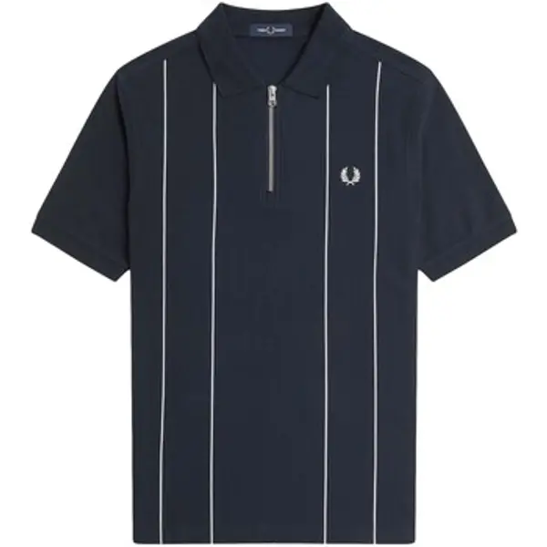 Fred Perry Fred Perry  Majice / Polo majice Fp Pinstripe Zip Neck Shirt  Fred Perry