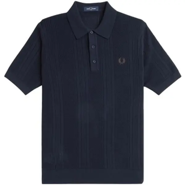 Fred Perry Fred Perry  Majice / Polo majice Fp Pointelle Panel Knitted Shirt  Fred Perry