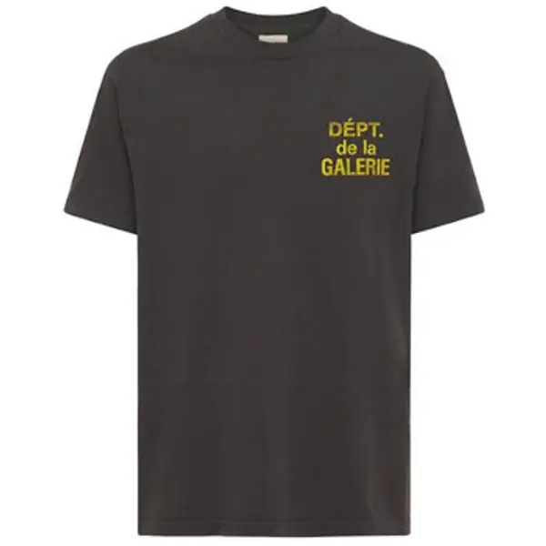 gallery dept gallery dept  Majice kratkih rukava T-SHIRT FRENCH TEE BLACK YELLOW  gallery dept