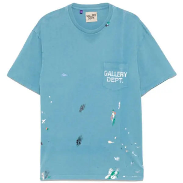 gallery dept gallery dept  Majice kratkih rukava VINTAGE LOGO PAINTED TEE BLU  gallery dept