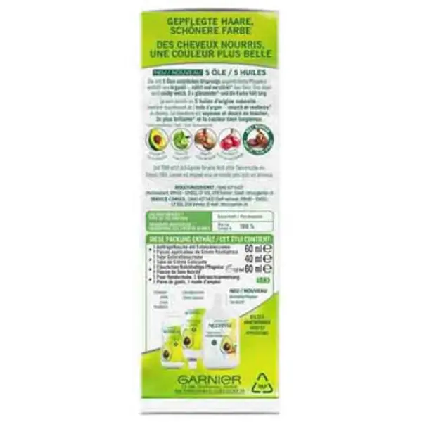 Garnier Garnier  Boje za kosu Nutrisse Ultra Cream Permanent Hair Color - 3.12 Chatai  Garnier