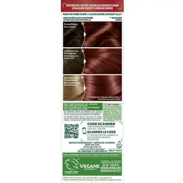 Garnier Garnier  Boje za kosu Permanent Hair Color Nutrisse Ultra Color - 5.64 Rouge  Garnier