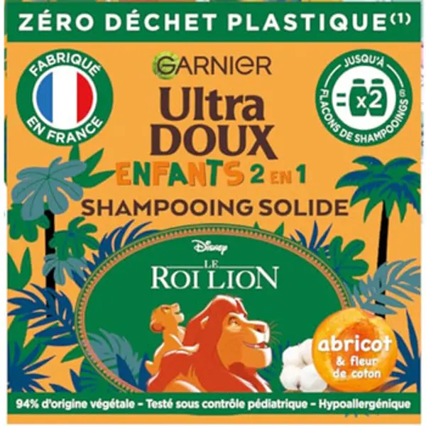 Garnier Garnier  Šamponi Ultra Gentle 2-in-1 Solid Kids Shampoo - The Lion King  Garnier