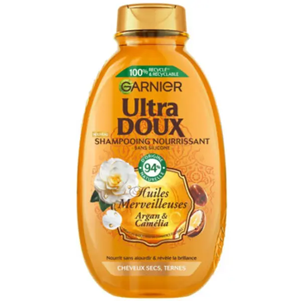 Garnier Garnier  Šamponi Ultra Gentle Shampoo - Wonderful Argan   Camellia Oils  Garnier