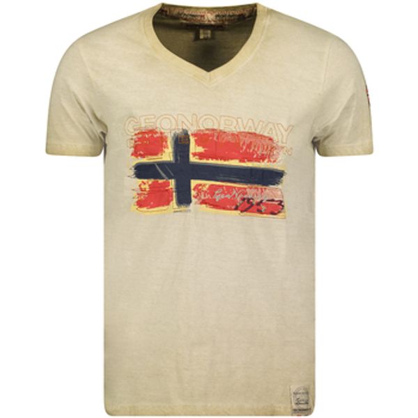 Geo Norway Geo Norway  Majice kratkih rukava SW1561HGN-BEIGE  Geo Norway