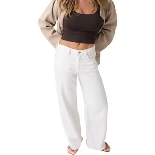 Guess Guess  Lagane hlače / Šalvare WIDE LEG ANKLE W6GAJC D1125  Guess