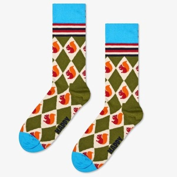 Happy socks Happy socks  Visoke čarape SQUIRREL ARGYLE SOCK  Happy socks