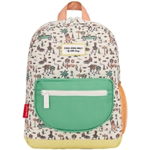 Hello Hossy Hello Hossy  Ruksaci Jungly Kids Backpack - Beige/Vert Opaline  Hello Hossy
