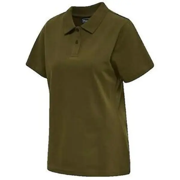 hummel hummel  Polo majice kratkih rukava Polo  stretch vert olive femme  hummel