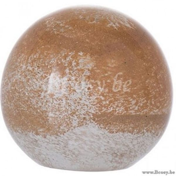 J-line J-line  Dekorativni predmeti PRESSE-PAPIER BAS VERRE BEI S (8x8x7.5cm)  J-line