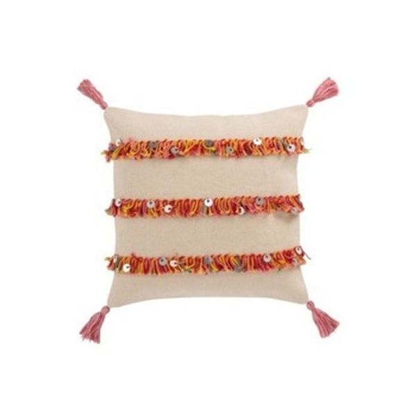 J-line J-line  Jastuci COUSSIN 3RANG FRAN COT BEI/MIX (45x45x3cm)  J-line