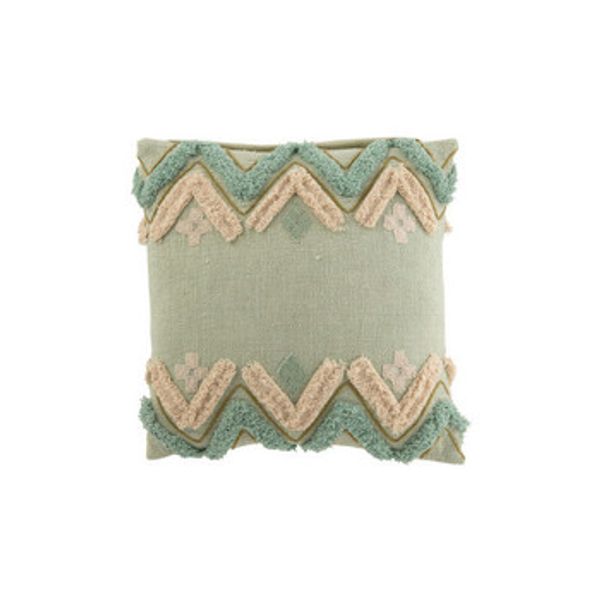 J-line J-line  Jastuci COUSSIN ZIGZAG CARRE COT BLEU (45x45x45cm)  J-line