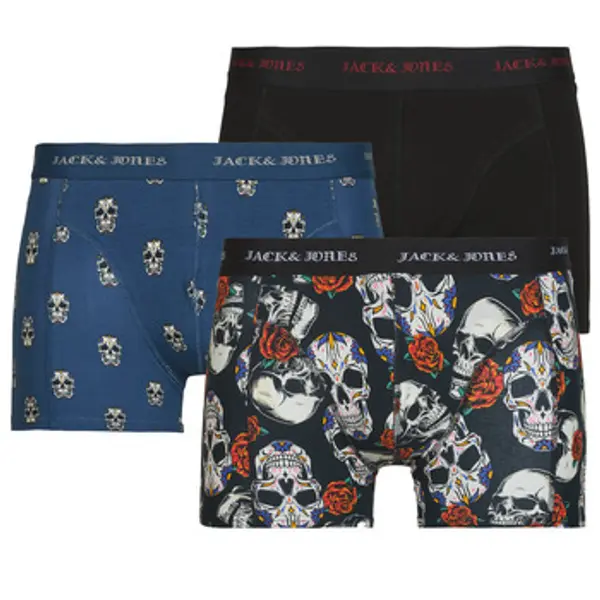 Jack & Jones Jack & Jones  Bokserice JACMURPHY SKULL TRUNKS X3  Jack & Jones