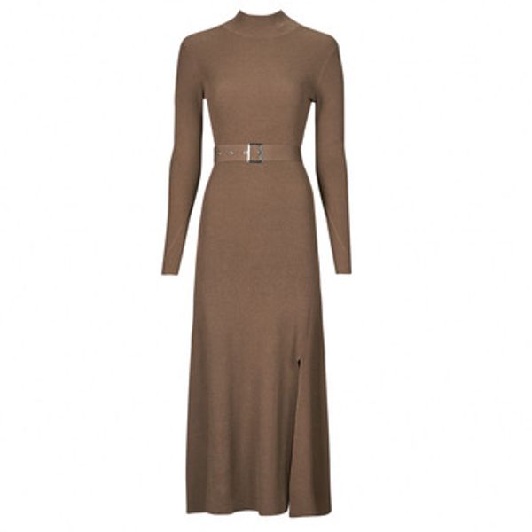 Karl Lagerfeld Karl Lagerfeld  Duge haljine LSLV BUCKLE BELT KNIT DRESS  Karl Lagerfeld