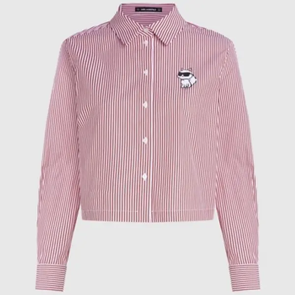 Karl Lagerfeld Karl Lagerfeld  Košulje i bluze Camisas Mujer Modèle Ikon Choupette Cropped Shi  Karl Lagerfeld