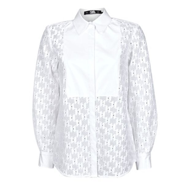 Karl Lagerfeld Karl Lagerfeld  Košulje i bluze KL MONOGRAM LACE BIB SHIRT  Karl Lagerfeld