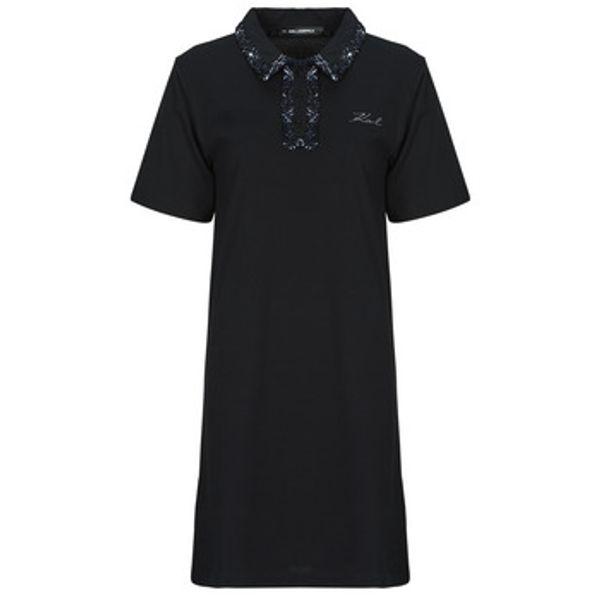 Karl Lagerfeld Karl Lagerfeld  Kratke haljine BOUCLE MIX POLO DRESS  Karl Lagerfeld