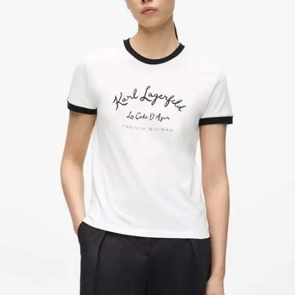 Karl Lagerfeld Karl Lagerfeld  Majice kratkih rukava Camisetas Mujer Modèle B2w17021  Karl Lagerfeld
