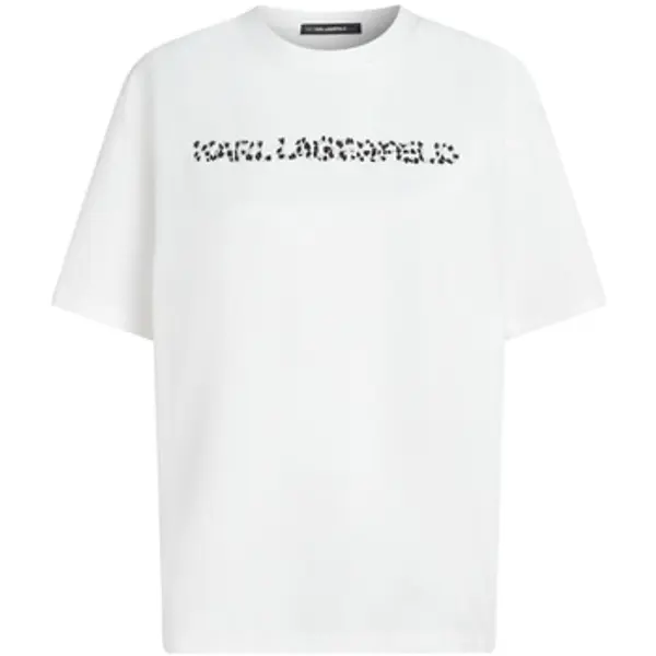 Karl Lagerfeld Karl Lagerfeld  Majice kratkih rukava Camisetas Mujer Modèle Snow Leo Logo Oversized Ts  Karl Lagerfeld