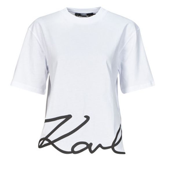 Karl Lagerfeld Karl Lagerfeld  Majice kratkih rukava karl signature hem t-shirt  Karl Lagerfeld