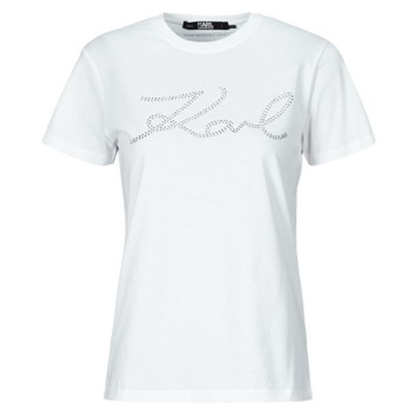 Karl Lagerfeld Karl Lagerfeld  Majice kratkih rukava rhinestone logo t-shirt  Karl Lagerfeld