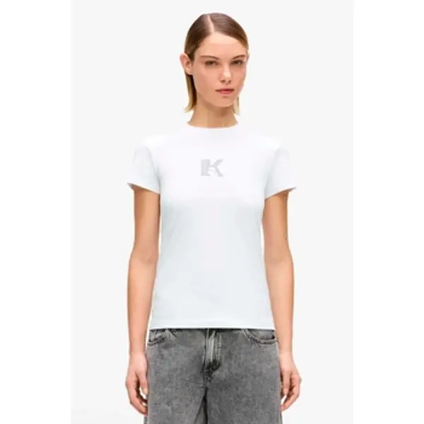 Karl Lagerfeld Karl Lagerfeld  Majice / Polo majice Klj Slim Ss K Logo Tee  Karl Lagerfeld