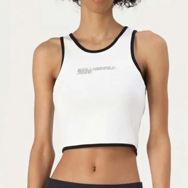 Karl Lagerfeld Karl Lagerfeld  Majice s naramenicama i majice bez rukava Camisetas Mujer Modèle B2w17087  Karl Lagerfeld
