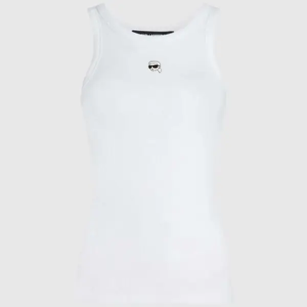 Karl Lagerfeld Karl Lagerfeld  Majice s naramenicama i majice bez rukava Camisetas Mujer Modèle B2w17099  Karl Lagerfeld