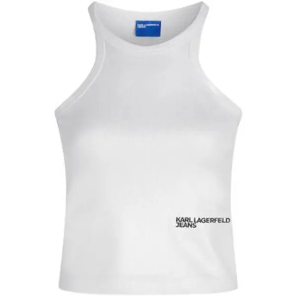 Karl Lagerfeld Karl Lagerfeld  Majice s naramenicama i majice bez rukava KLJ Coated Ribbed Tank B1W17052  Karl Lagerfeld