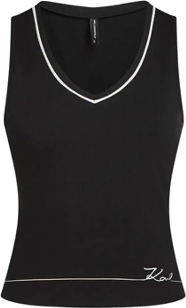 Karl Lagerfeld Karl Lagerfeld  Majice s naramenicama i majice bez rukava SIGNATURE LOUGE TANK TOP B2W44008  Karl Lagerfeld