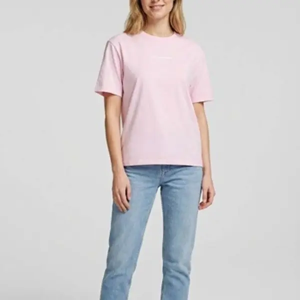 Karl Lagerfeld Karl Lagerfeld  Polo majice dugih rukava Camisetas Mujer Modèle Klj Reg Outline Logo Tee  Karl Lagerfeld