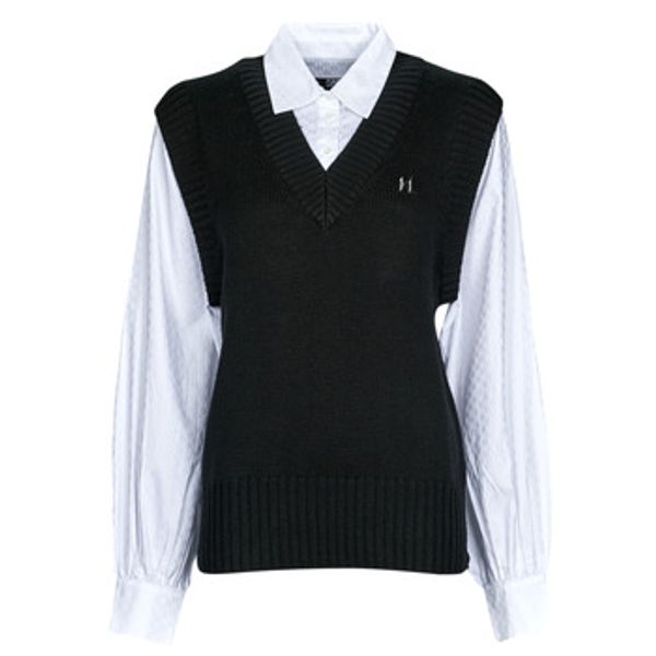 Karl Lagerfeld Karl Lagerfeld  Puloveri KNIT VEST W/ POPLIN SHIRT  Karl Lagerfeld
