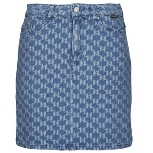 Karl Lagerfeld Karl Lagerfeld  Suknje MONOGRAM JCQ DENIM SKIRT  Karl Lagerfeld