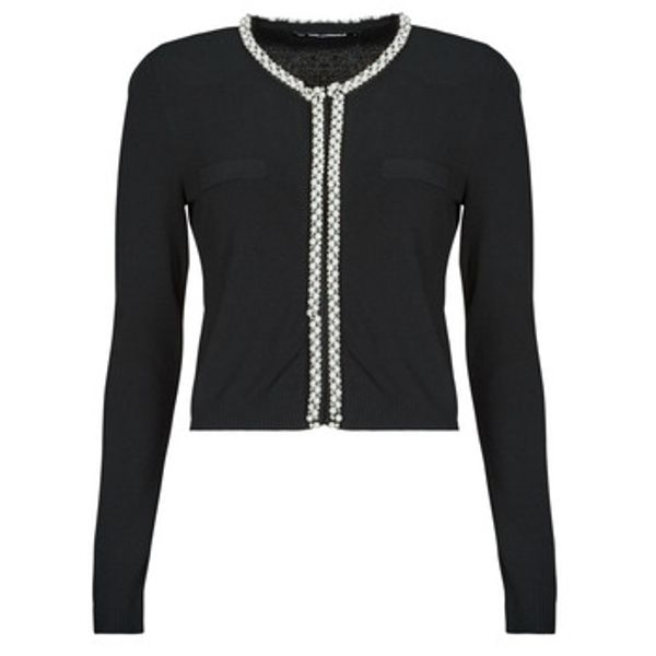 Karl Lagerfeld Karl Lagerfeld  Veste i kardigani CLASSIC PEARL KNIT CARDIGAN  Karl Lagerfeld