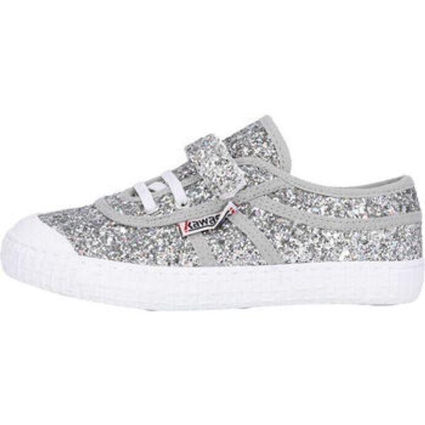 Kawasaki Kawasaki  Modne tenisice Glitter Kids Shoe W/Elastic K202586-ES 8889 Silver  Kawasaki