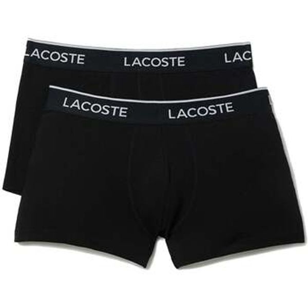 Lacoste Lacoste  Bokserice 2 Pack Cotton Stretch Logo Trunks Black/Black  Lacoste